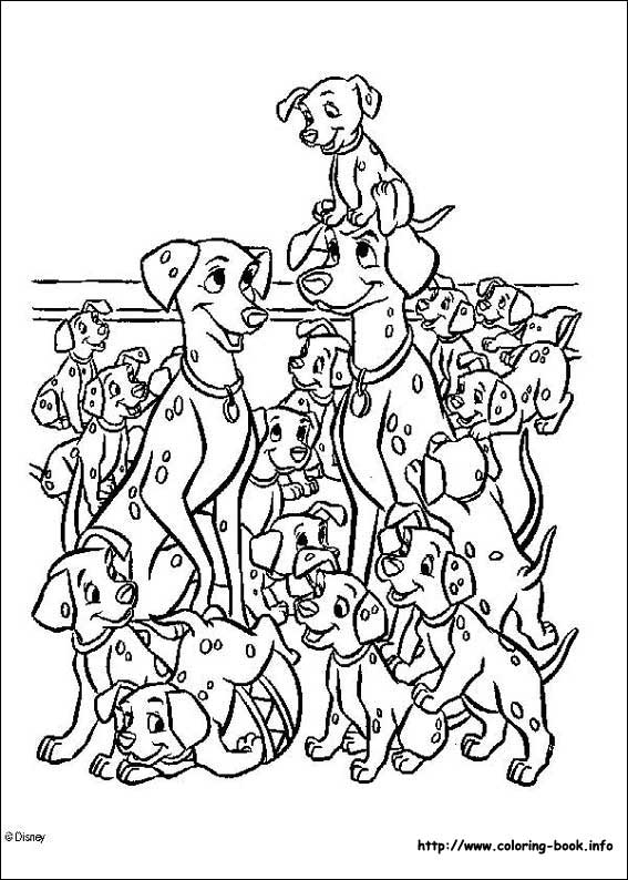 101 Dalmatians coloring picture